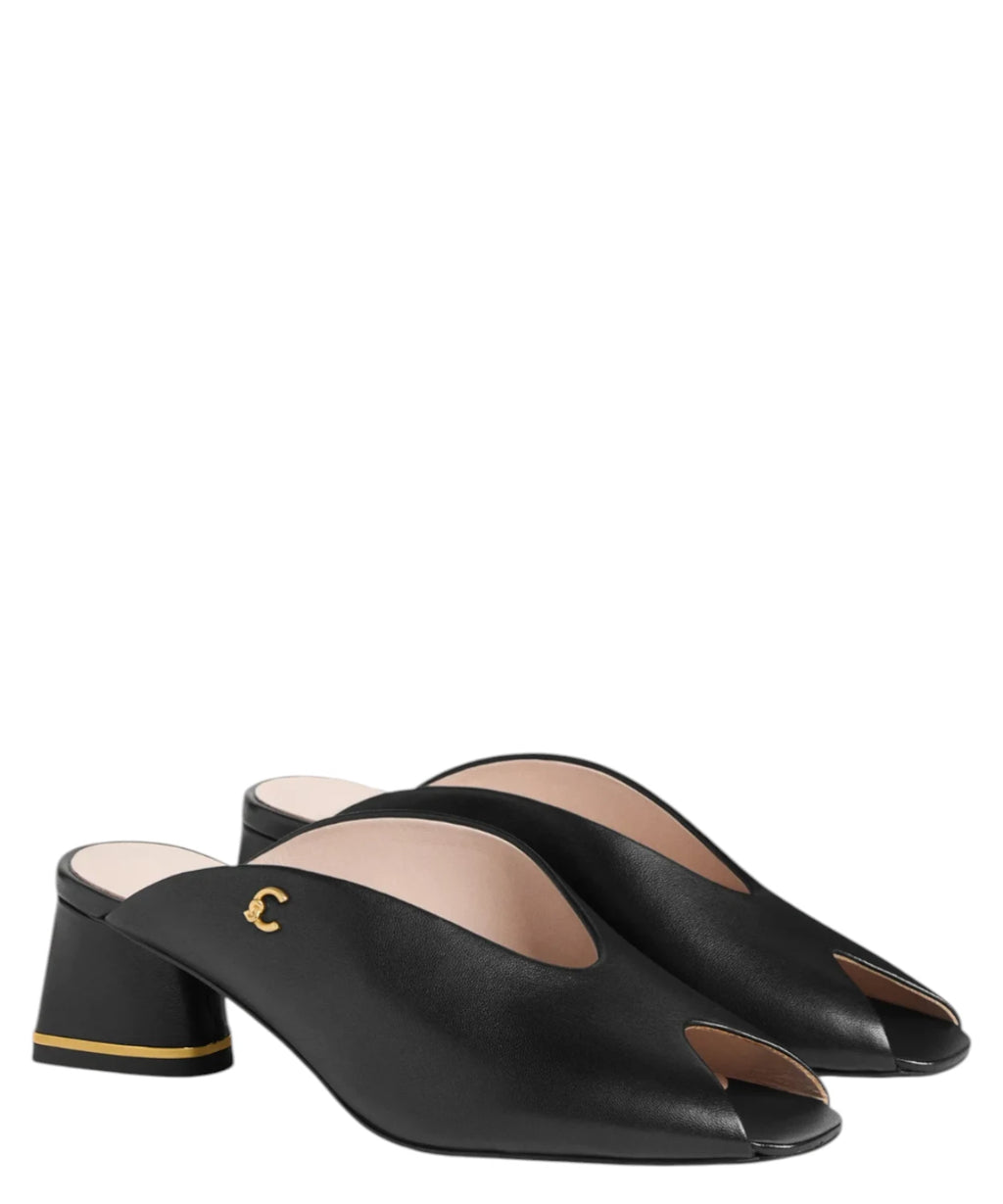Sandales Coccinelle C-Everyday en cuir lisse avec talon chunky