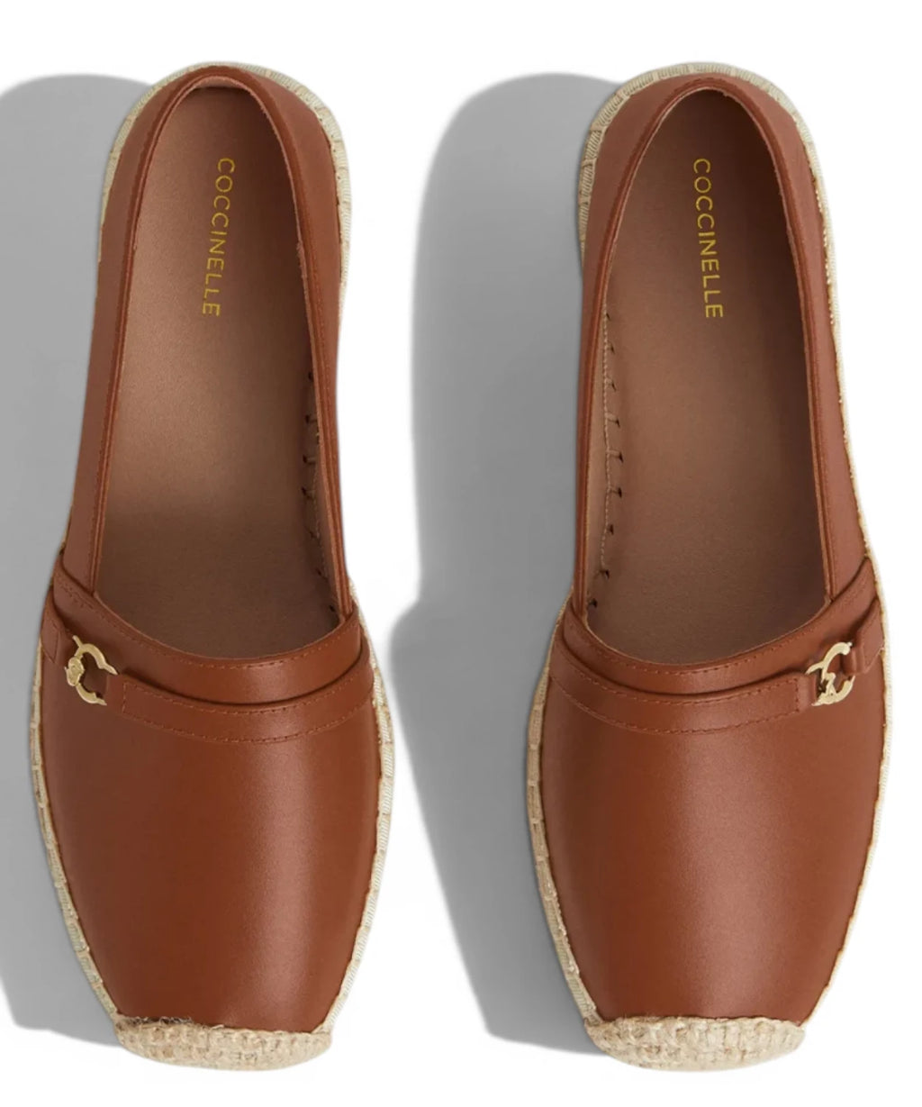 Espadrilles Femme Coccinelle C-Easy en Cuir Lisse