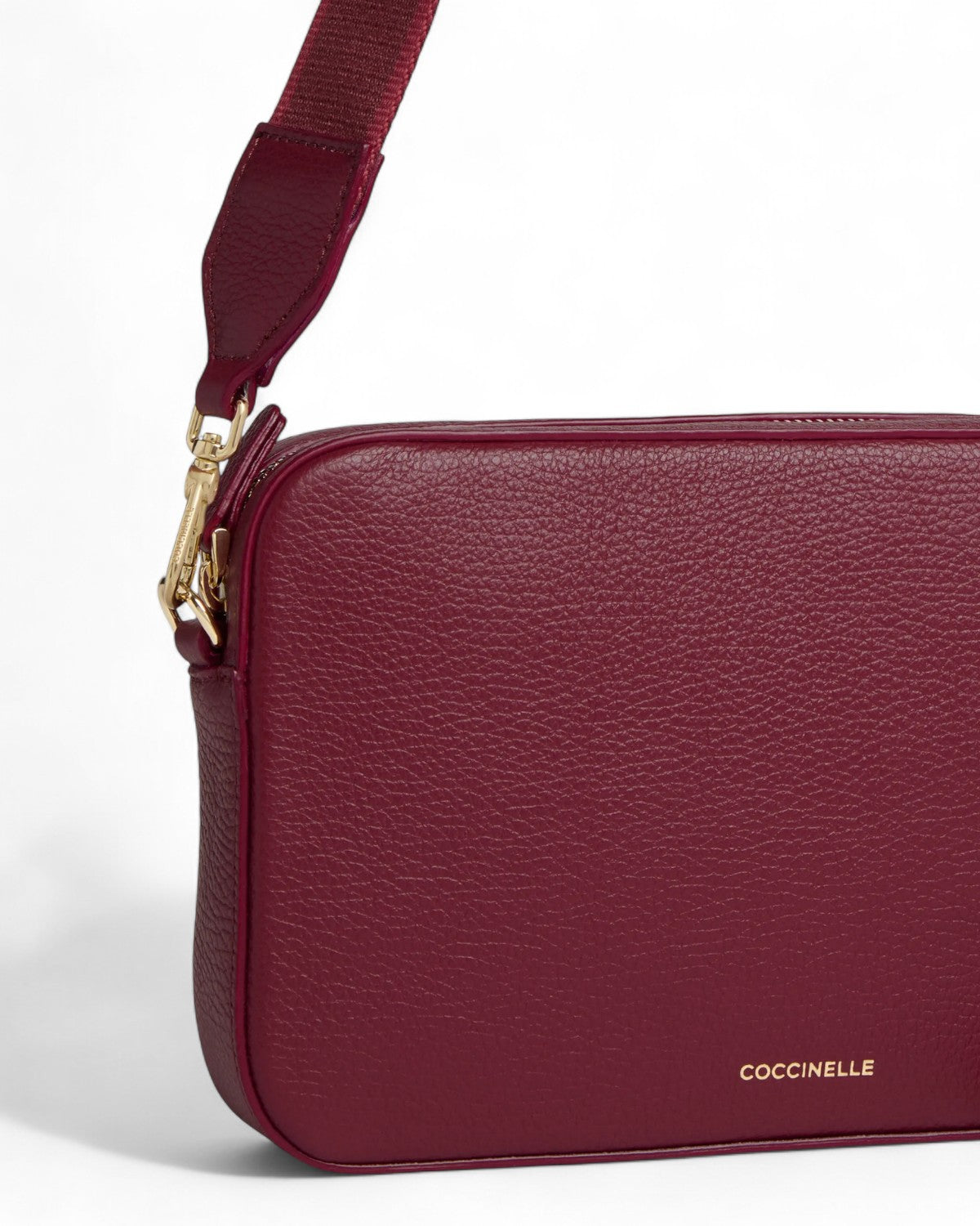 Borsa Tebe a Spalla in Pelle con Grana-Coccinelle-Borse a spalla-Vittorio Citro Boutique