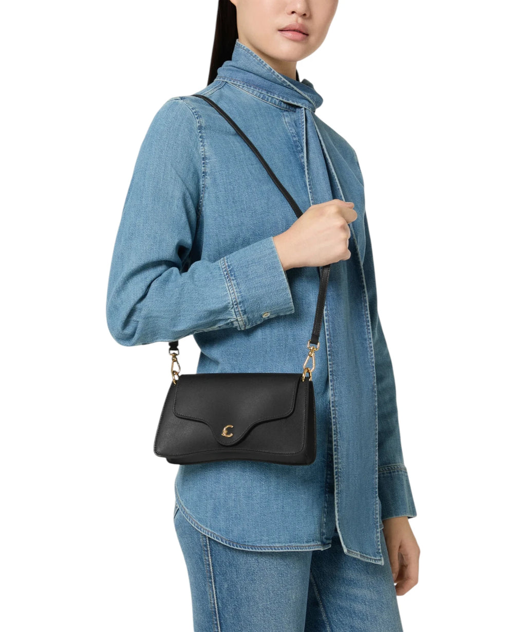 Sac Coccinelle C-Me Mini en cuir lisse avec bandoulière