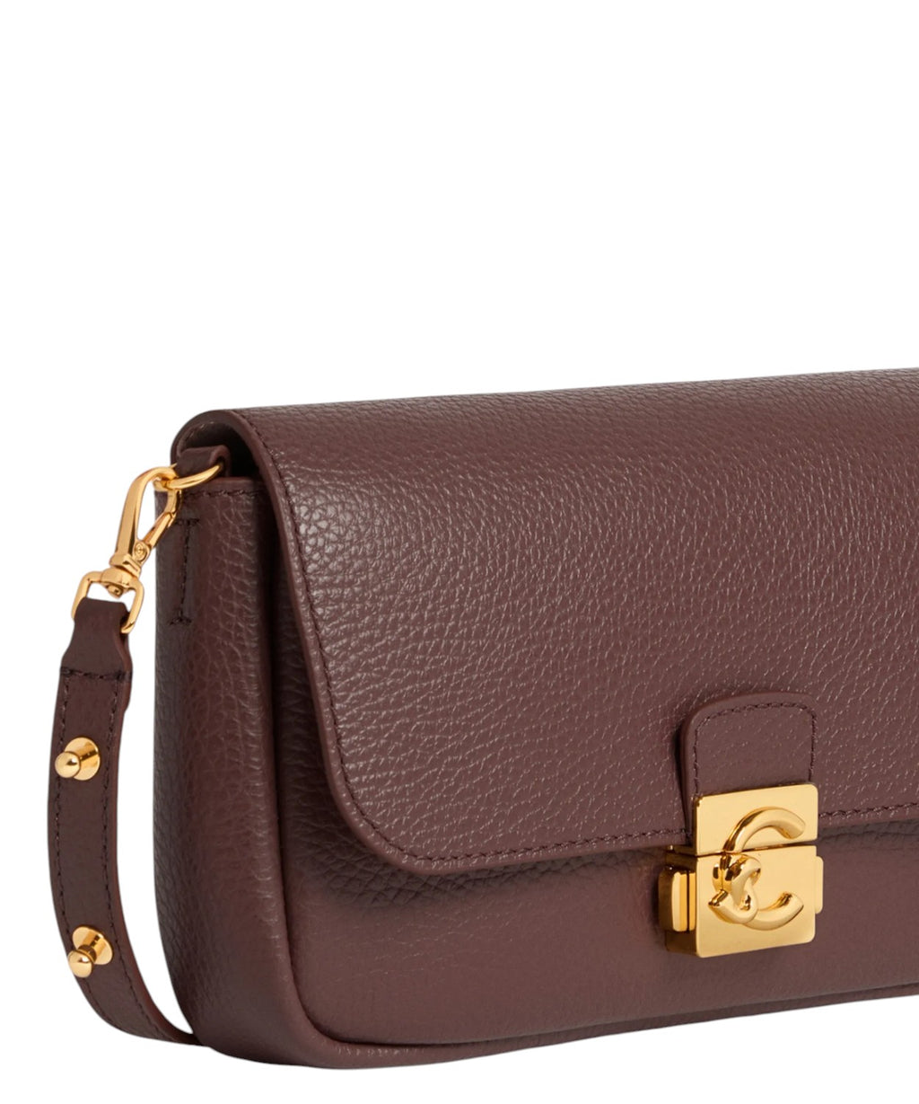 Coccinelle C-Me Lock Mini en cuir avec bandoulière