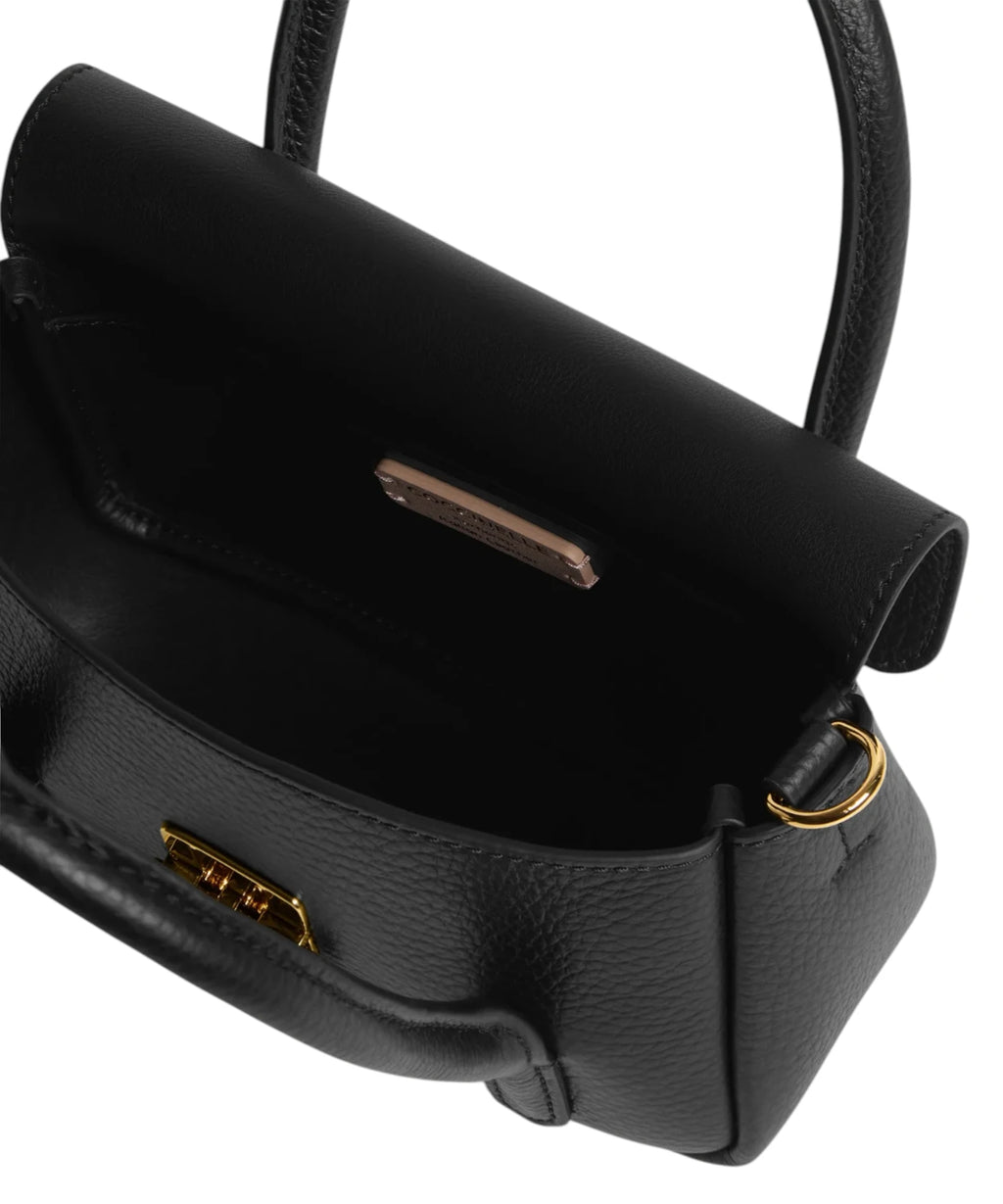 Sac Coccinelle C-Me Lock Mini en cuir avec bandoulière