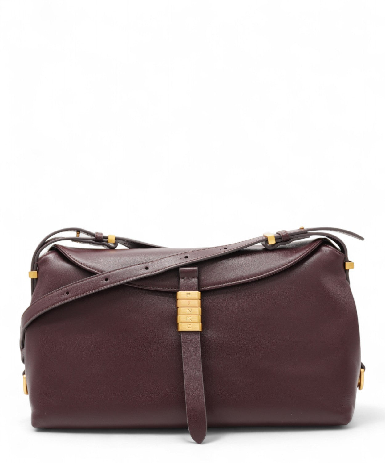 Borsa Saddle Baguette media in pelle-Pinko-Borse a spalla-Vittorio Citro Boutique