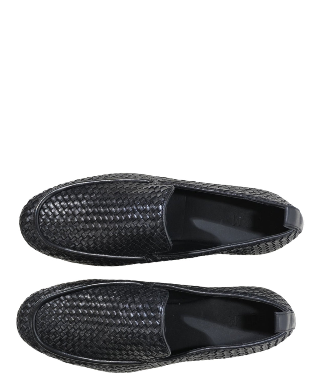 Mocassins en cuir tressé pour femme JVAM