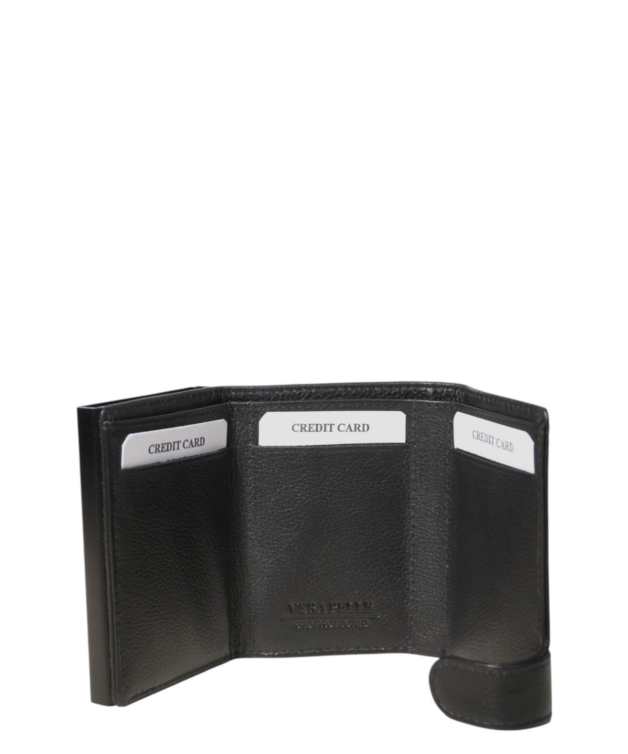 Portefeuille Homme Cuir Martelé avec Mécanisme Pop Up