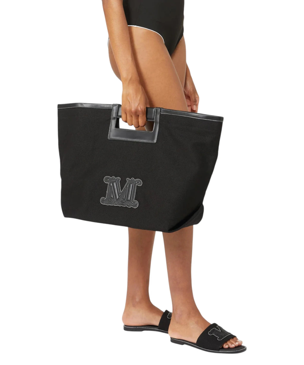Sac Max Mara en coton avec logo