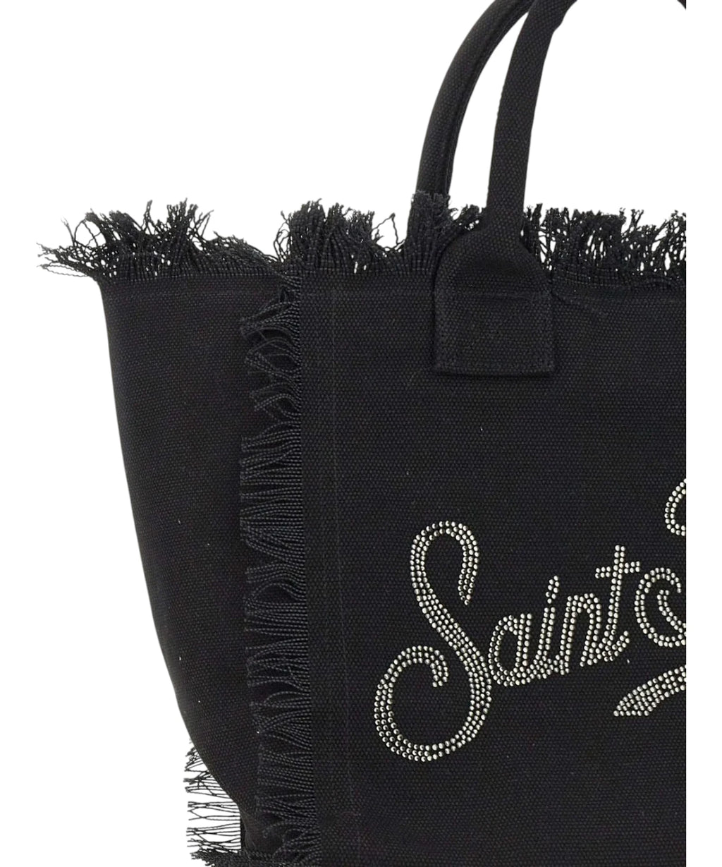 MC2 Saint Barth Sac Vanity en toile avec logo strass