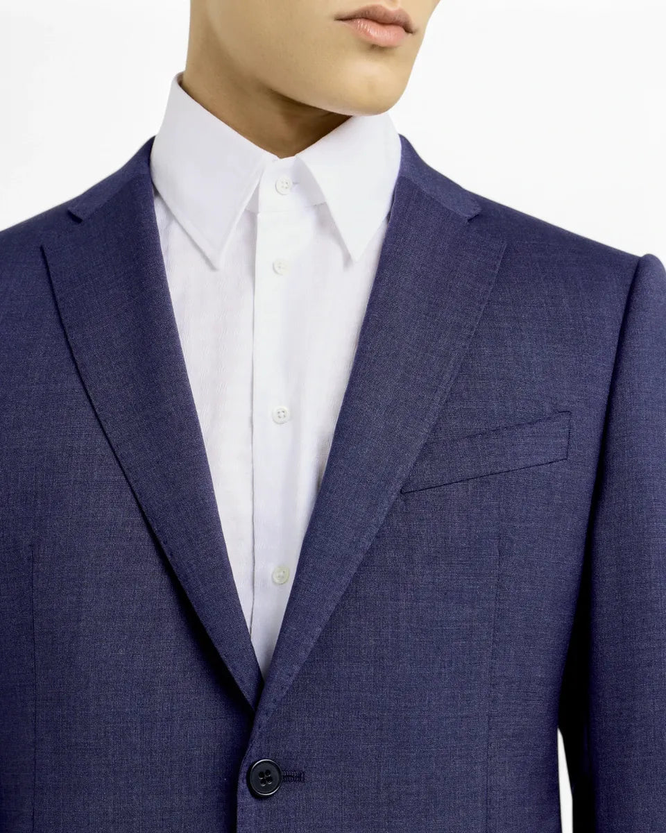 Abito Slim Fit in Fresco Lana Natural Stretch-Emporio Armani-Abiti-Vittorio Citro Boutique