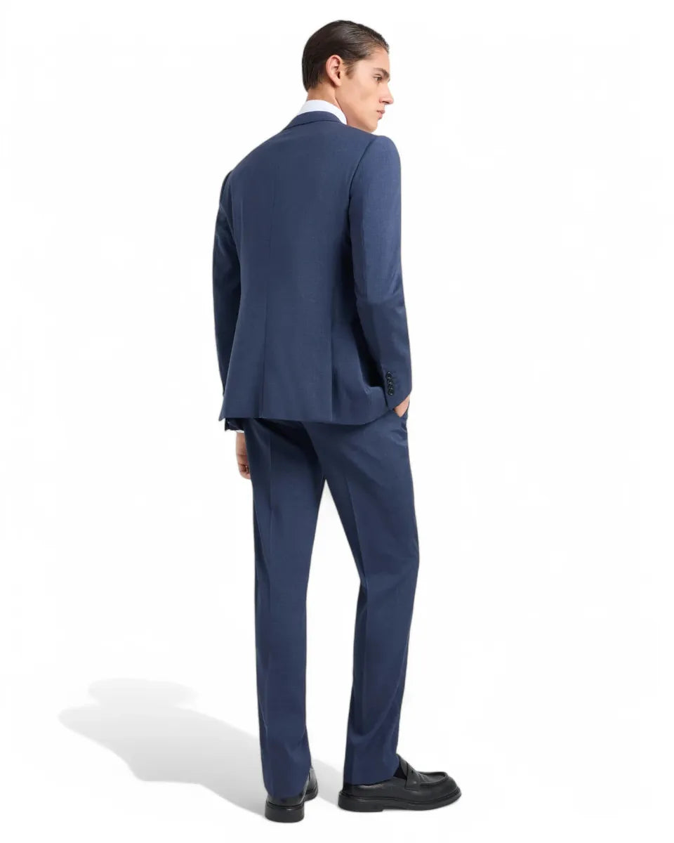 Abito Slim Fit in Fresco Lana Natural Stretch-Emporio Armani-Abiti-Vittorio Citro Boutique