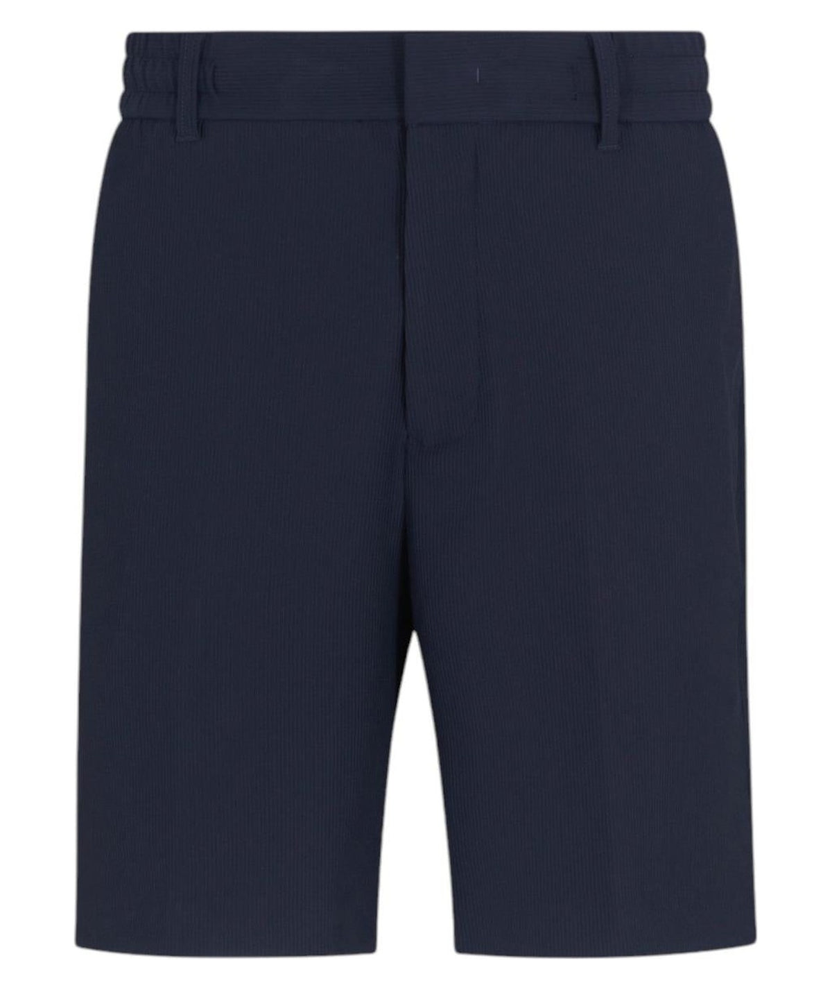 Bermuda in Nylon Stretch Effetto Canneté-Emporio Armani-Pantaloni-Vittorio Citro Boutique