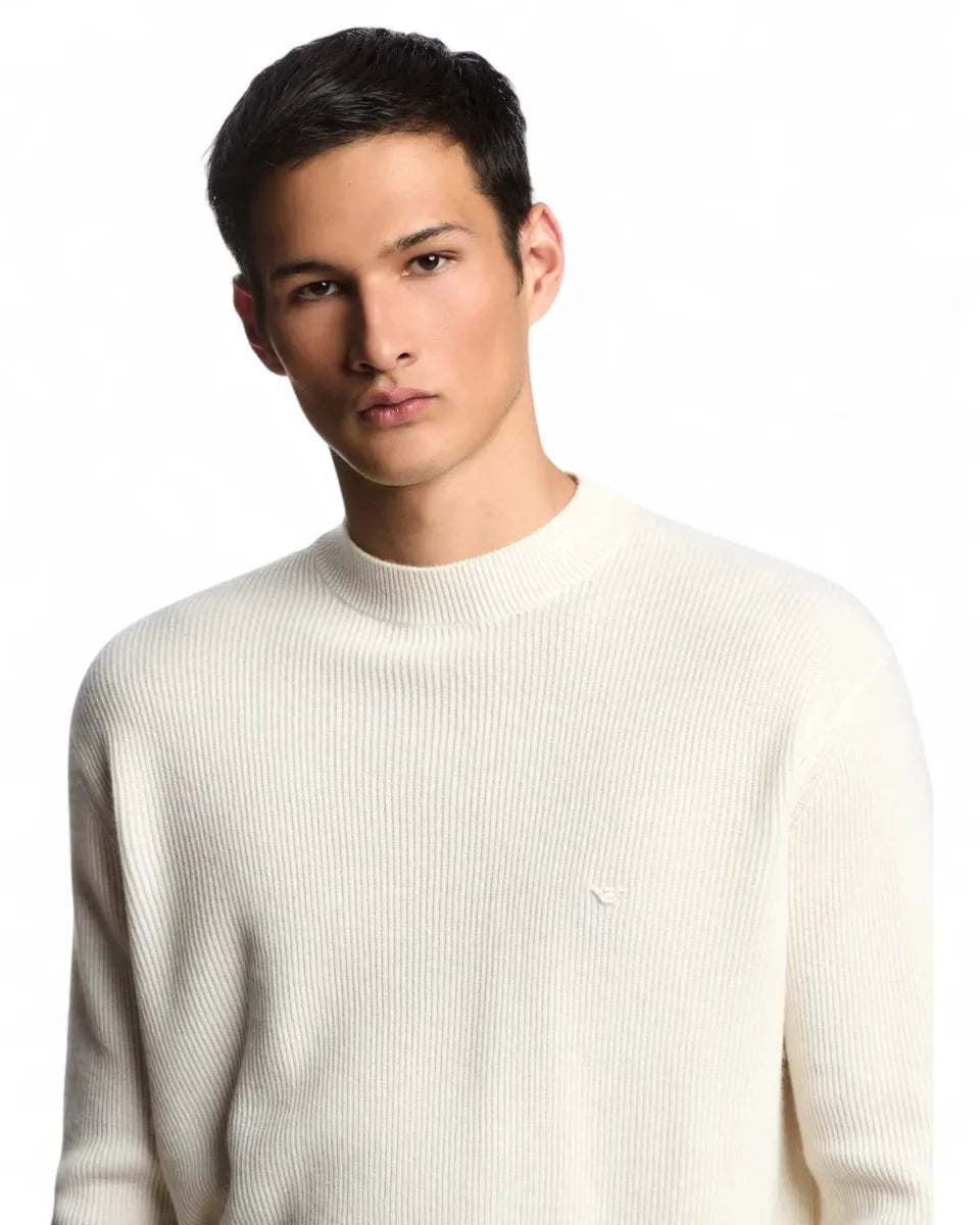 Maglione Girocollo Coste Inglesi-Emporio Armani-Maglieria-Vittorio Citro Boutique