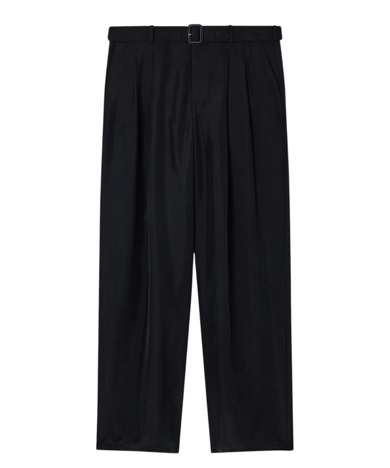 Pantalon Homme en Soie Habutai avec Pinces