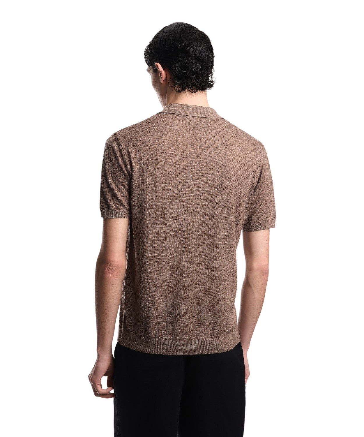 Emporio Armani Polo Uomo in Misto Lyocell