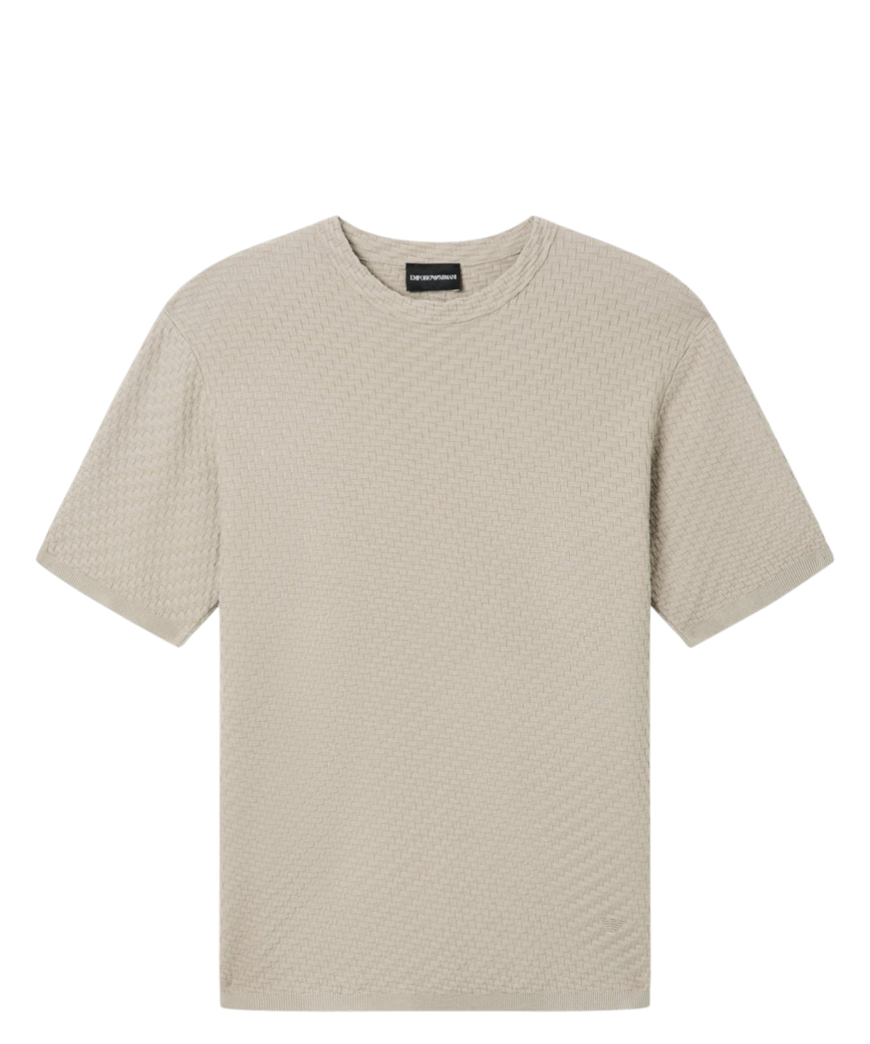 T-shirt Uomo Emporio Armani con Motivo in Rilievo