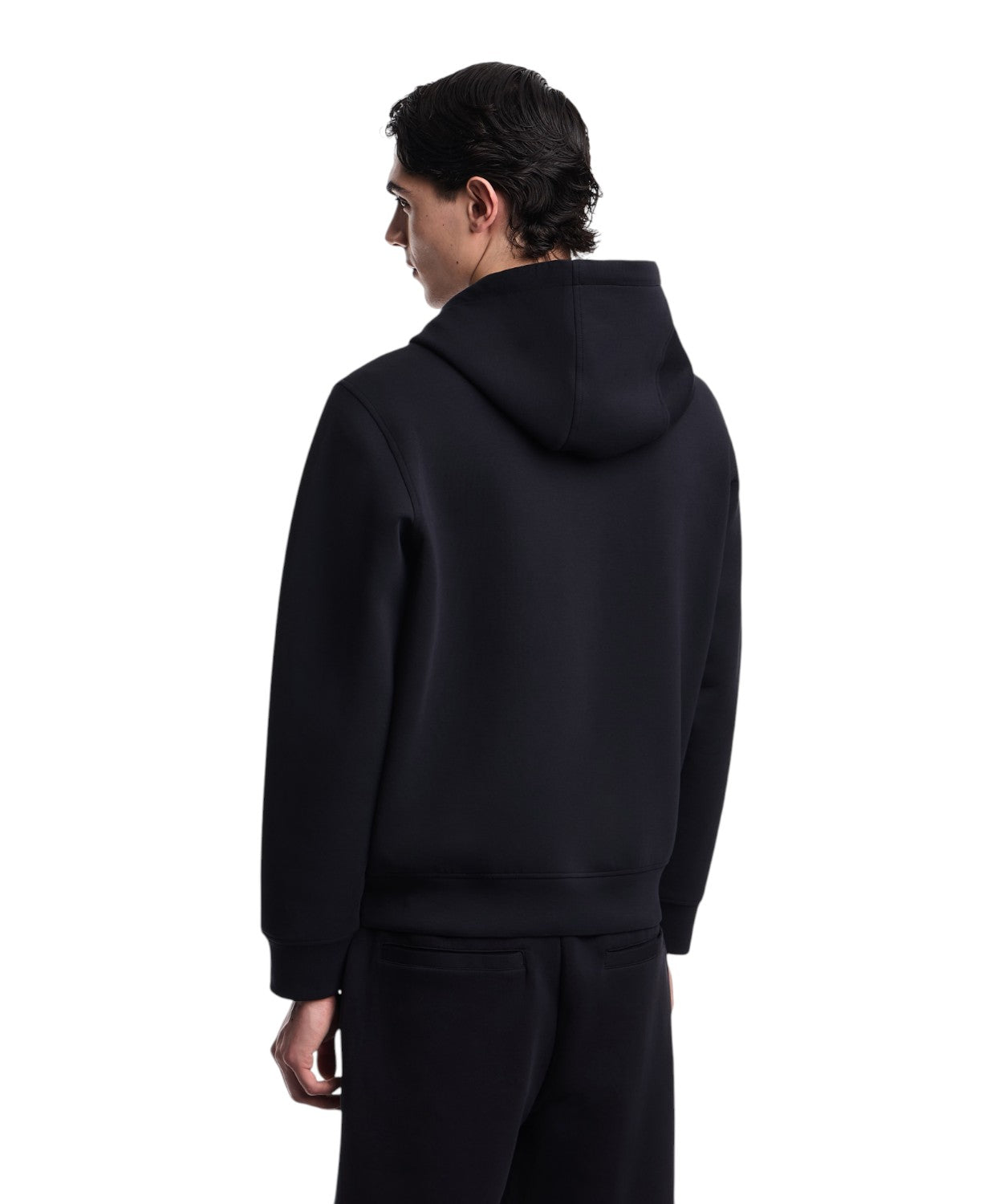 Felpa Emporio Armani Uomo Cappuccio e Zip Comoda