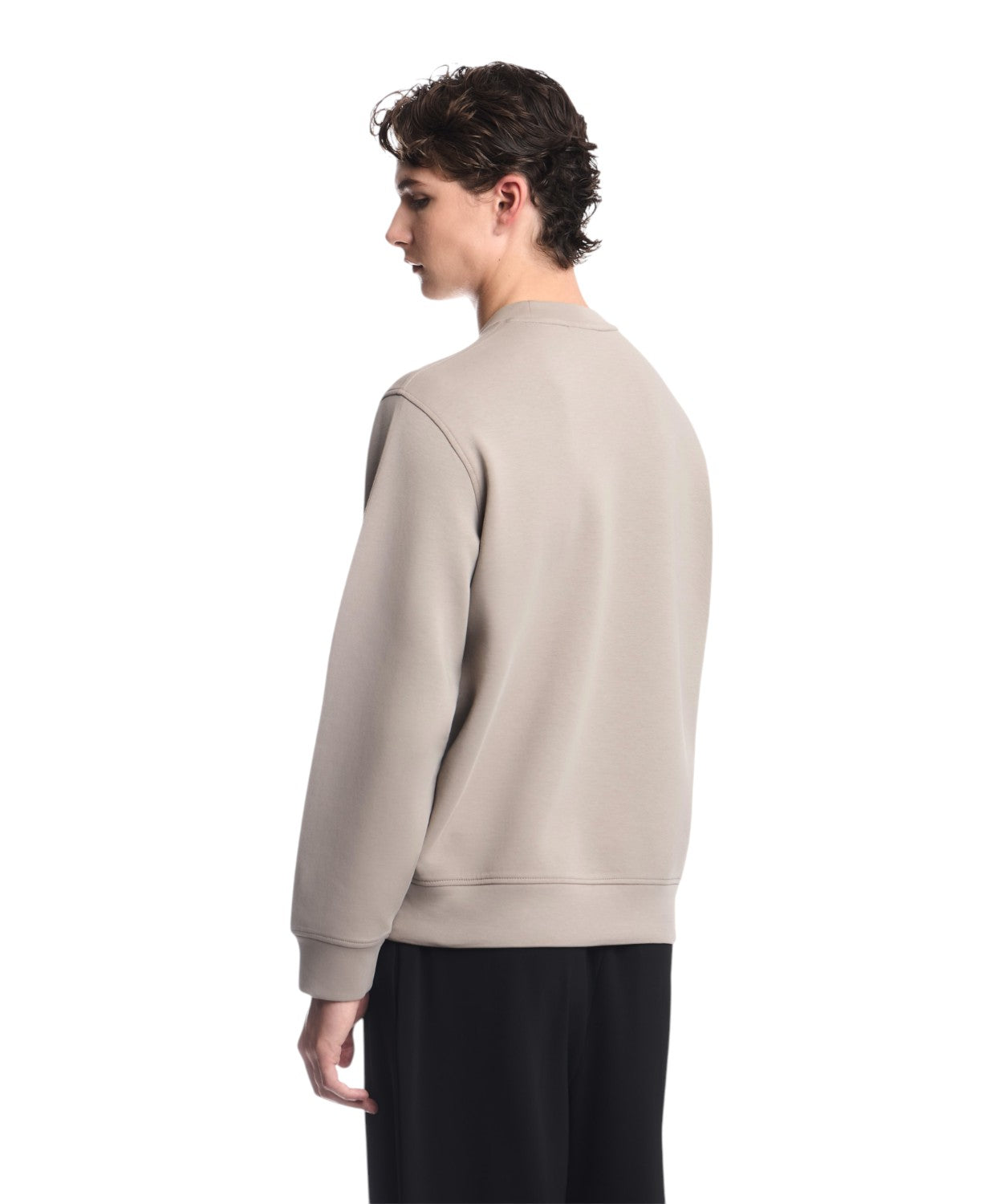 Felpa Emporio Armani Uomo Essentials in Jersey Stretch