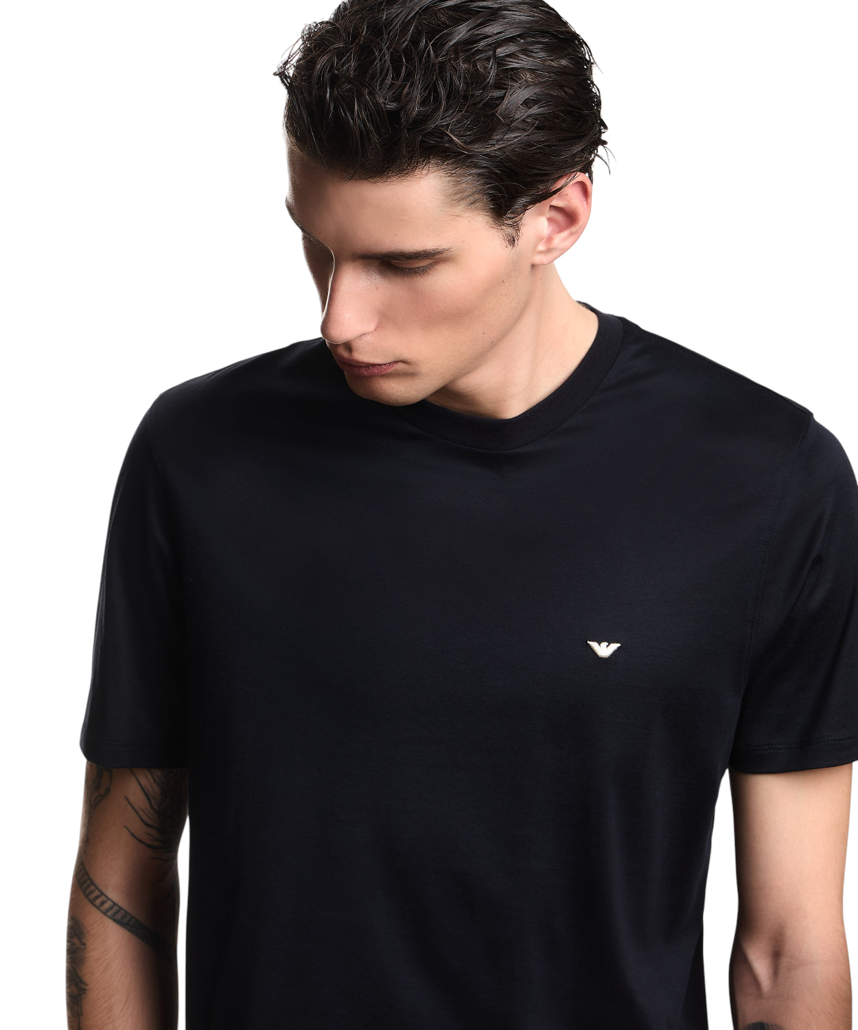 Emporio Armani T-shirt Uomo in Jersey Lyocell