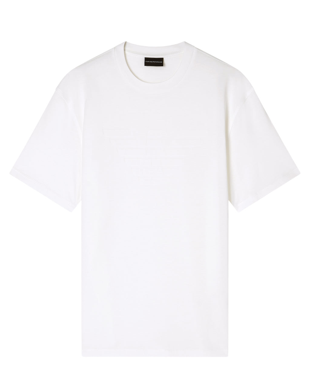 T-shirt homme Emporio Armani avec logo intarsia