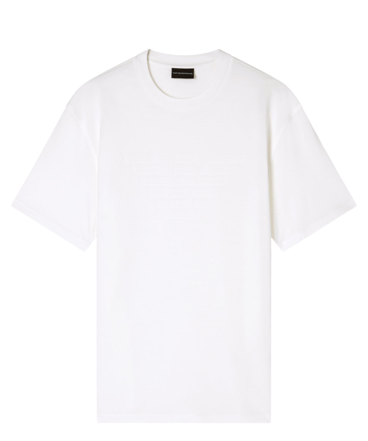T-Shirt Uomo Emporio Armani con Logo Intarsiato