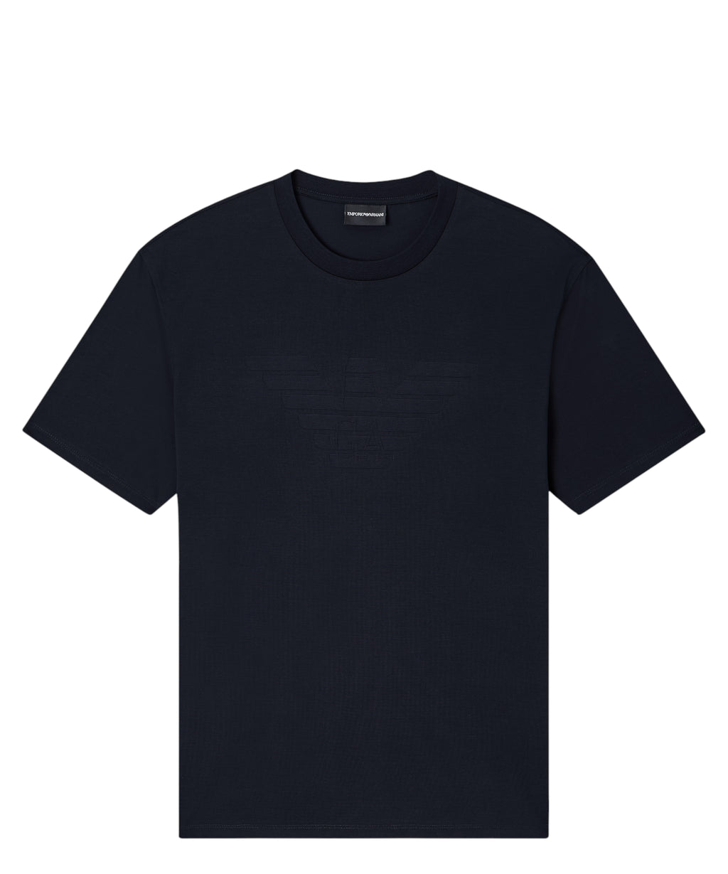 T-shirt homme Emporio Armani avec logo intarsia