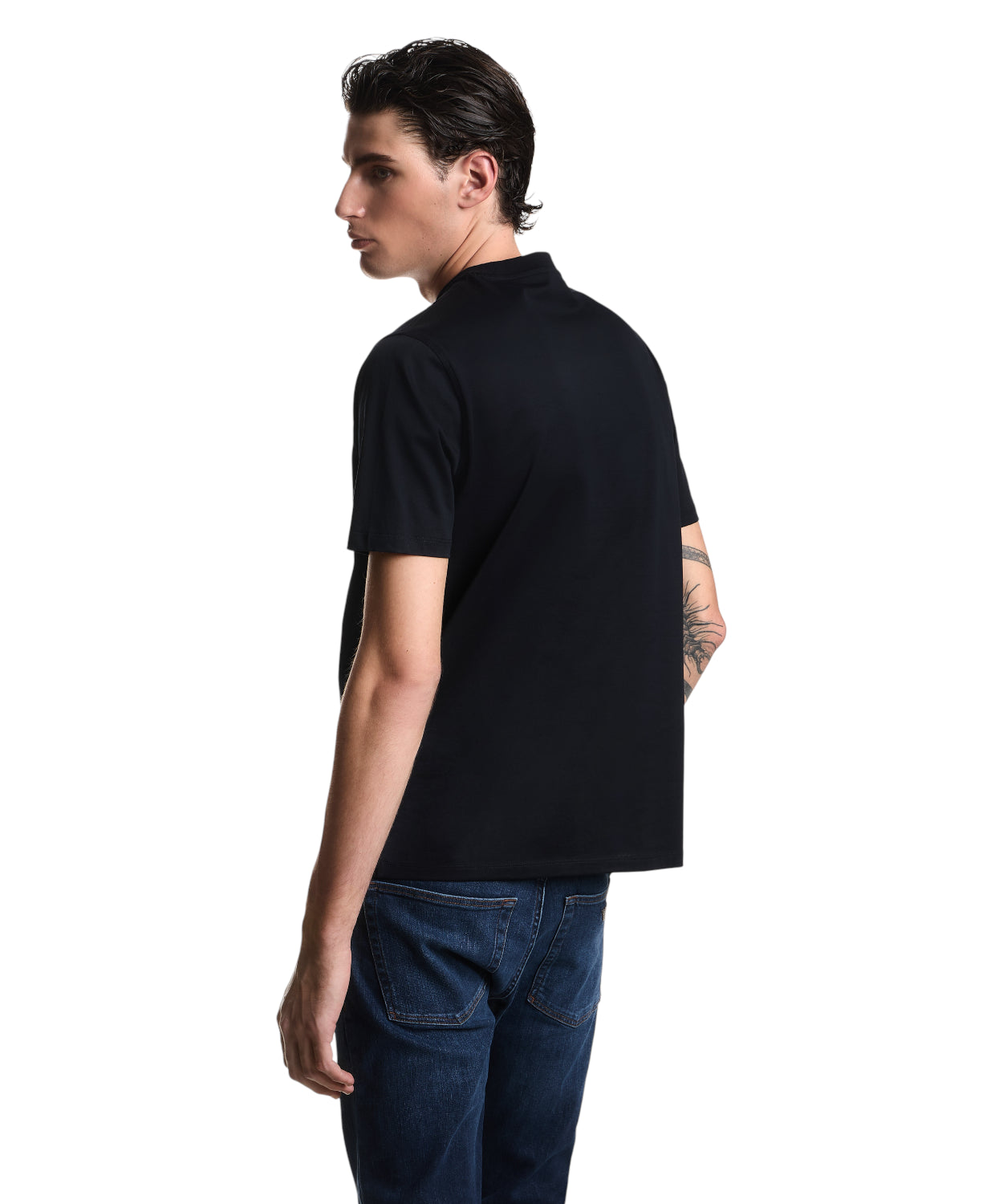 T-shirt uomo Emporio Armani con Logo Intarsiato