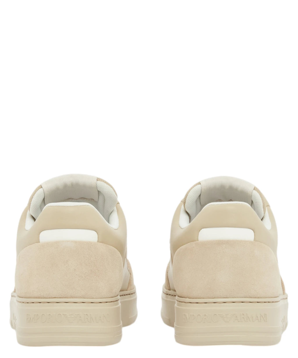 Baskets Emporio Armani en Cordura® daim et mesh avec confort