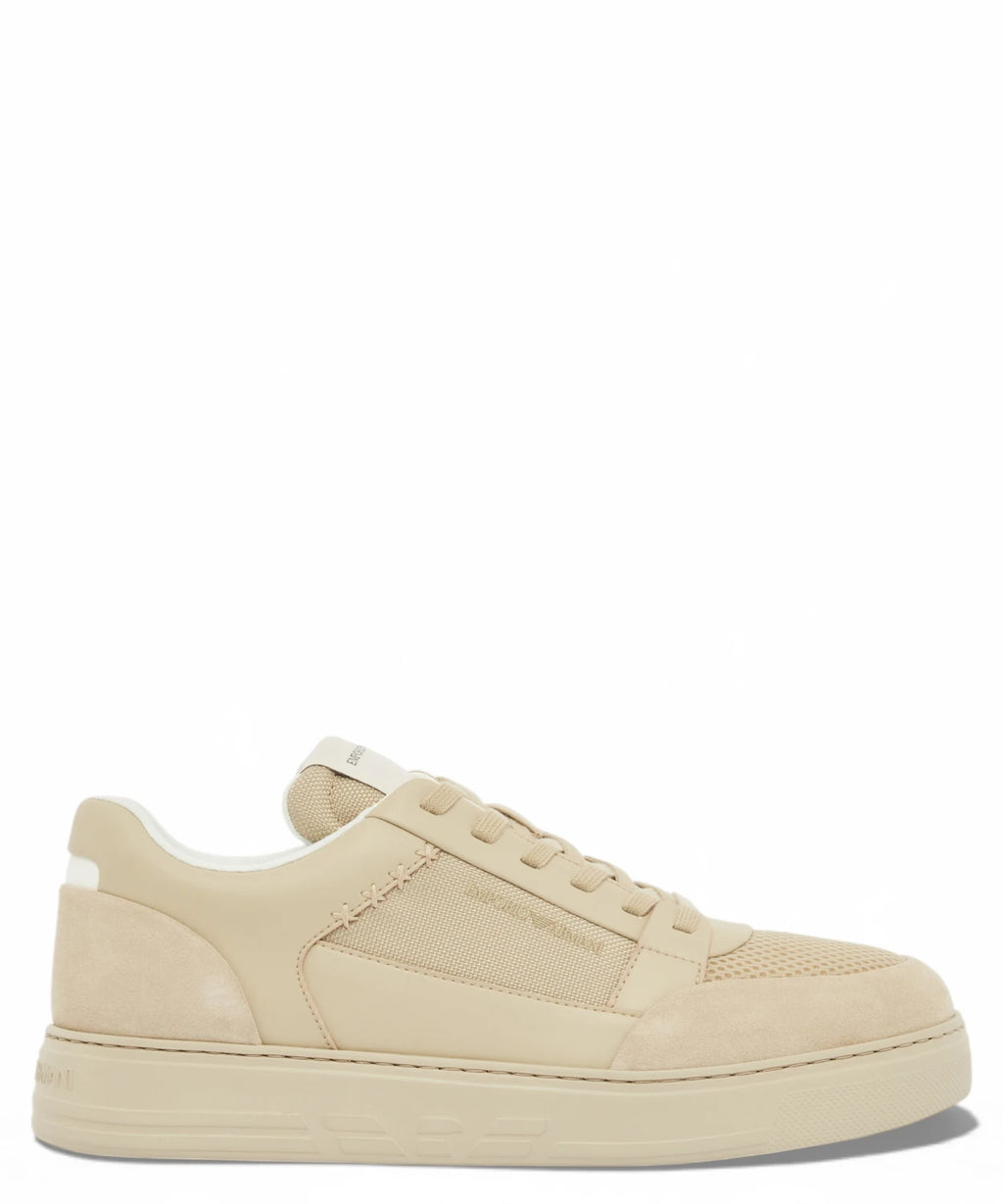 Baskets Emporio Armani en Cordura® daim et mesh avec confort