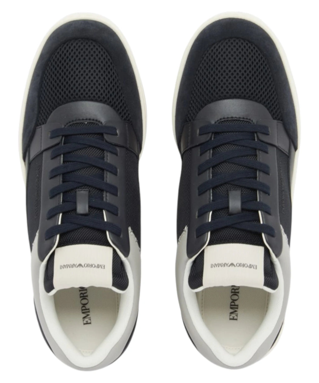 Baskets Emporio Armani en Cordura® suédé et mesh