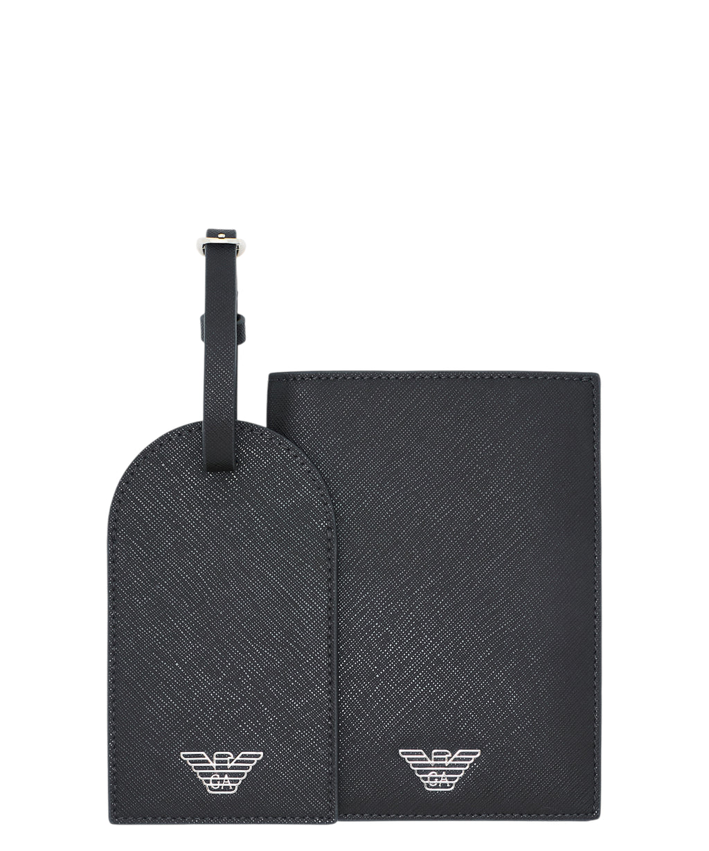 Coffret porte-passeport et étiquette de bagage pour voyageurs