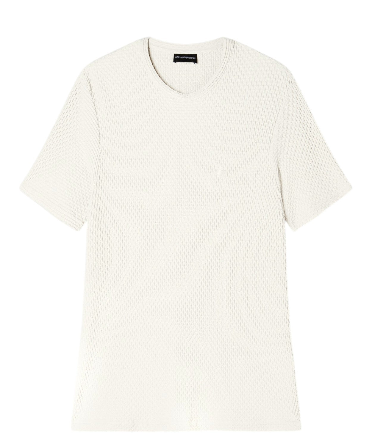 T-shirt en jersey bielastique gaufré à manches courtes
