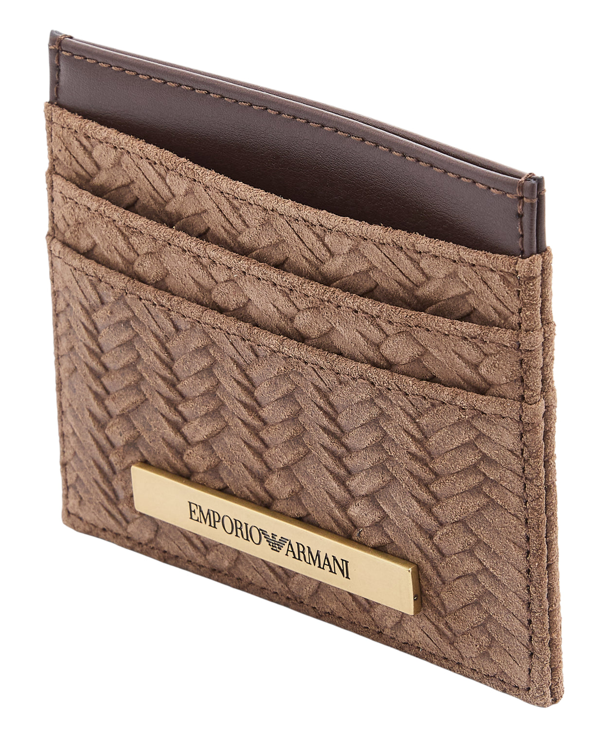 Portacarte in suede embossed ASV Emporio Armani