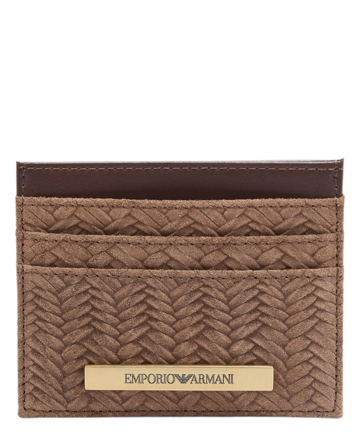 Portacarte in suede embossed ASV Emporio Armani