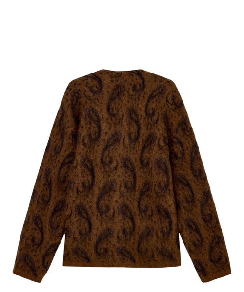 Cardigan Paisley Uomo in Lana Mohair Emporio Armani