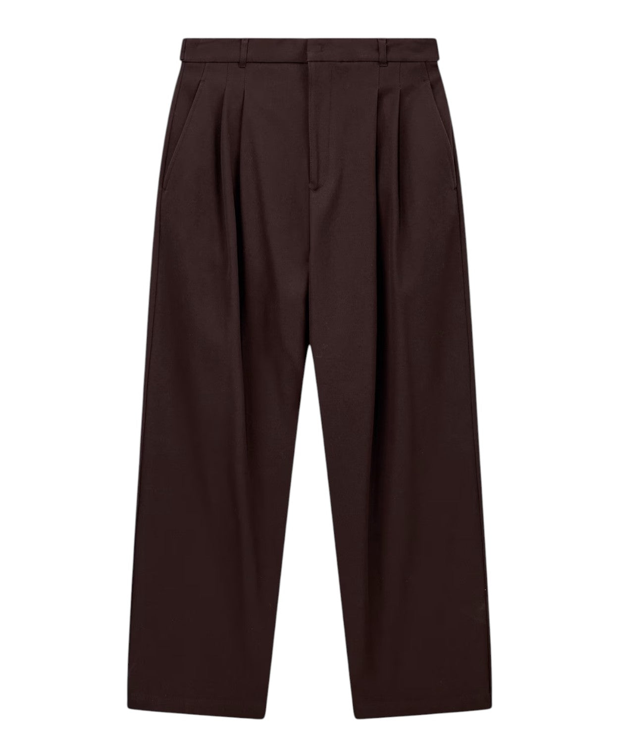 Pantaloni Uomo Cotone Gamba Dritta con Piega