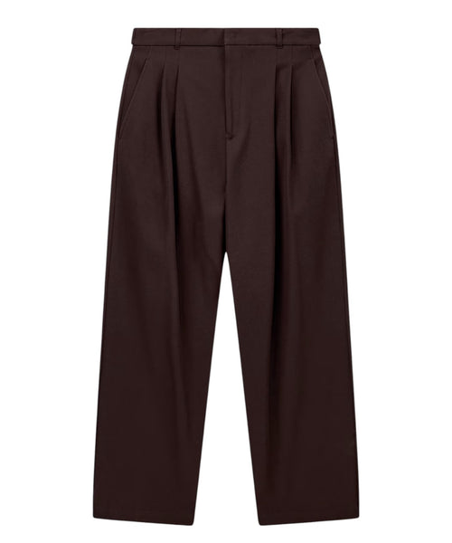 Pantaloni Uomo Cotone Gamba Dritta con Piega