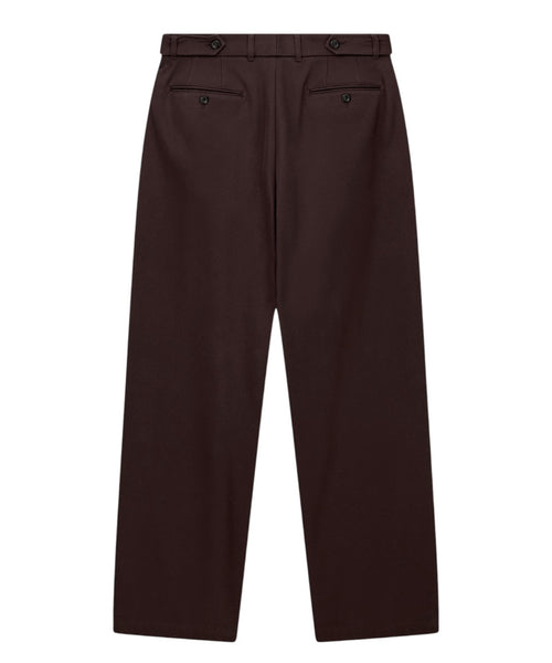 Pantaloni Uomo Cotone Gamba Dritta con Piega