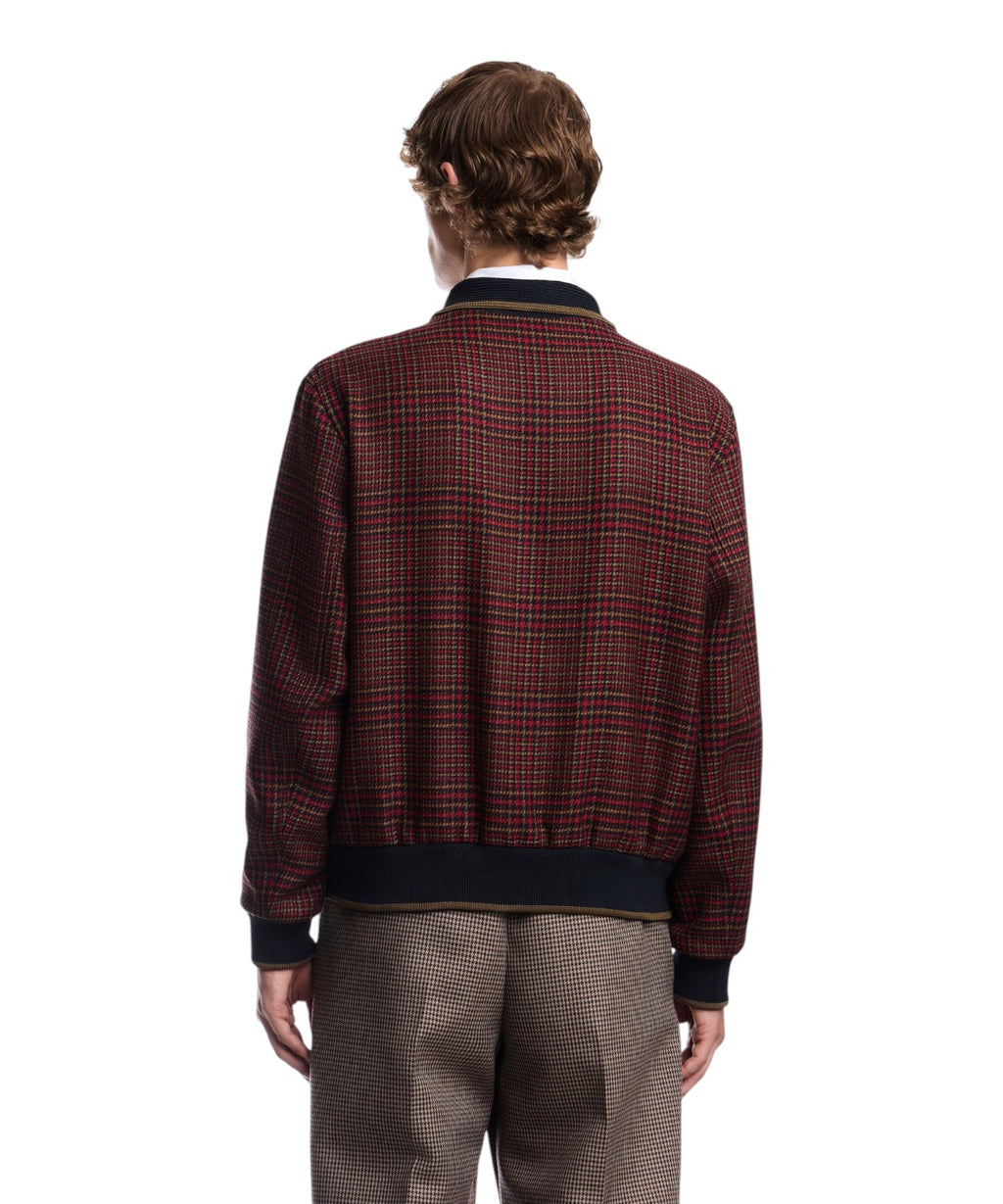 Bomber Uomo Over in Tweed di Lana Vergine