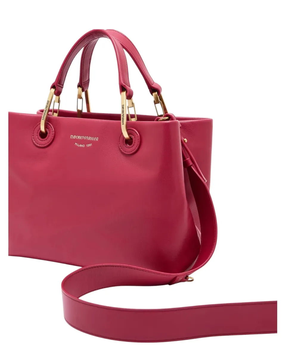 Shopper Piccola in Nappa con Tracolla e Pochette Coordinata-Emporio Armani-Borse a mano-Vittorio Citro Boutique