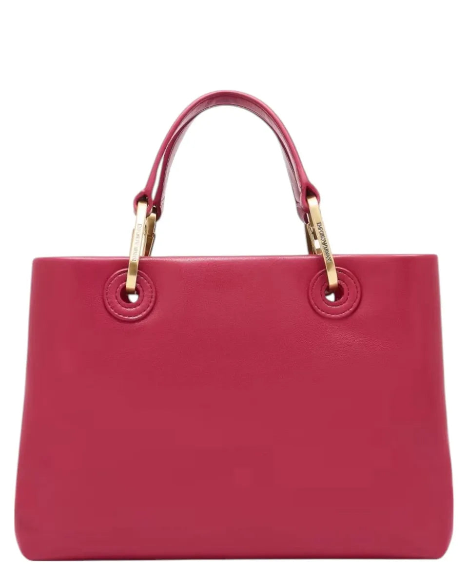 Shopper Piccola in Nappa con Tracolla e Pochette Coordinata-Emporio Armani-Borse a mano-Vittorio Citro Boutique