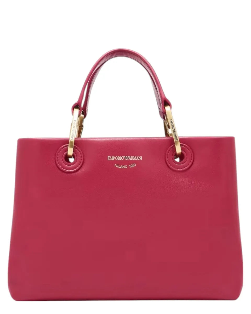 Shopper Piccola in Nappa con Tracolla e Pochette Coordinata-Emporio Armani-Borse a mano-Vittorio Citro Boutique