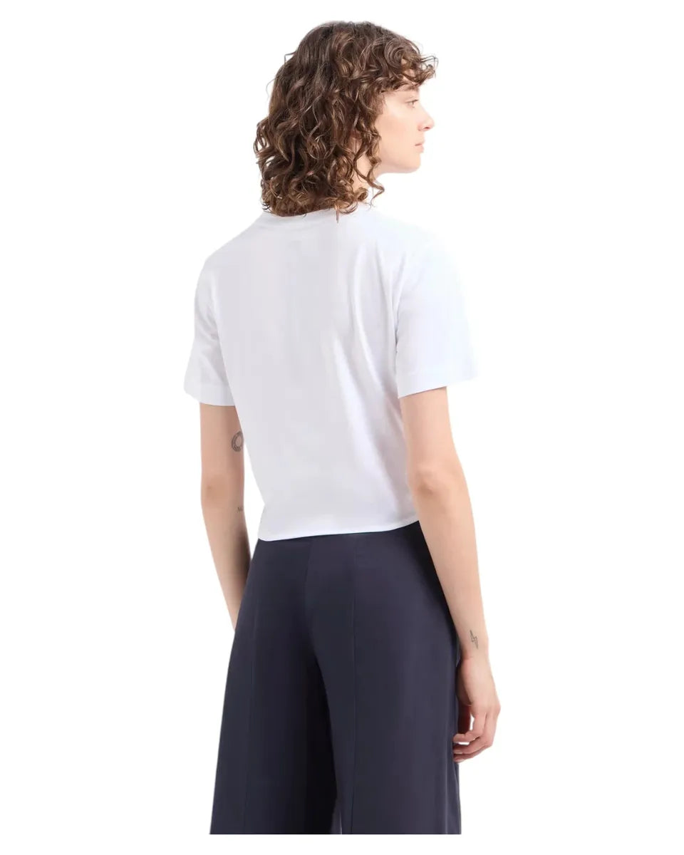 T-shirt in Light Jersey con Nodo-Emporio Armani-T-shirt-Vittorio Citro Boutique