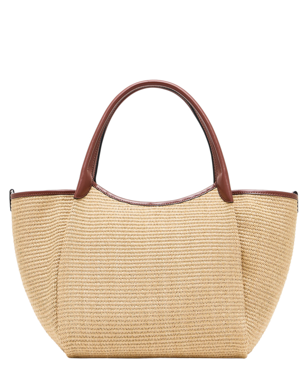 Sac à main Emporio Armani Shopper moyen en paille
