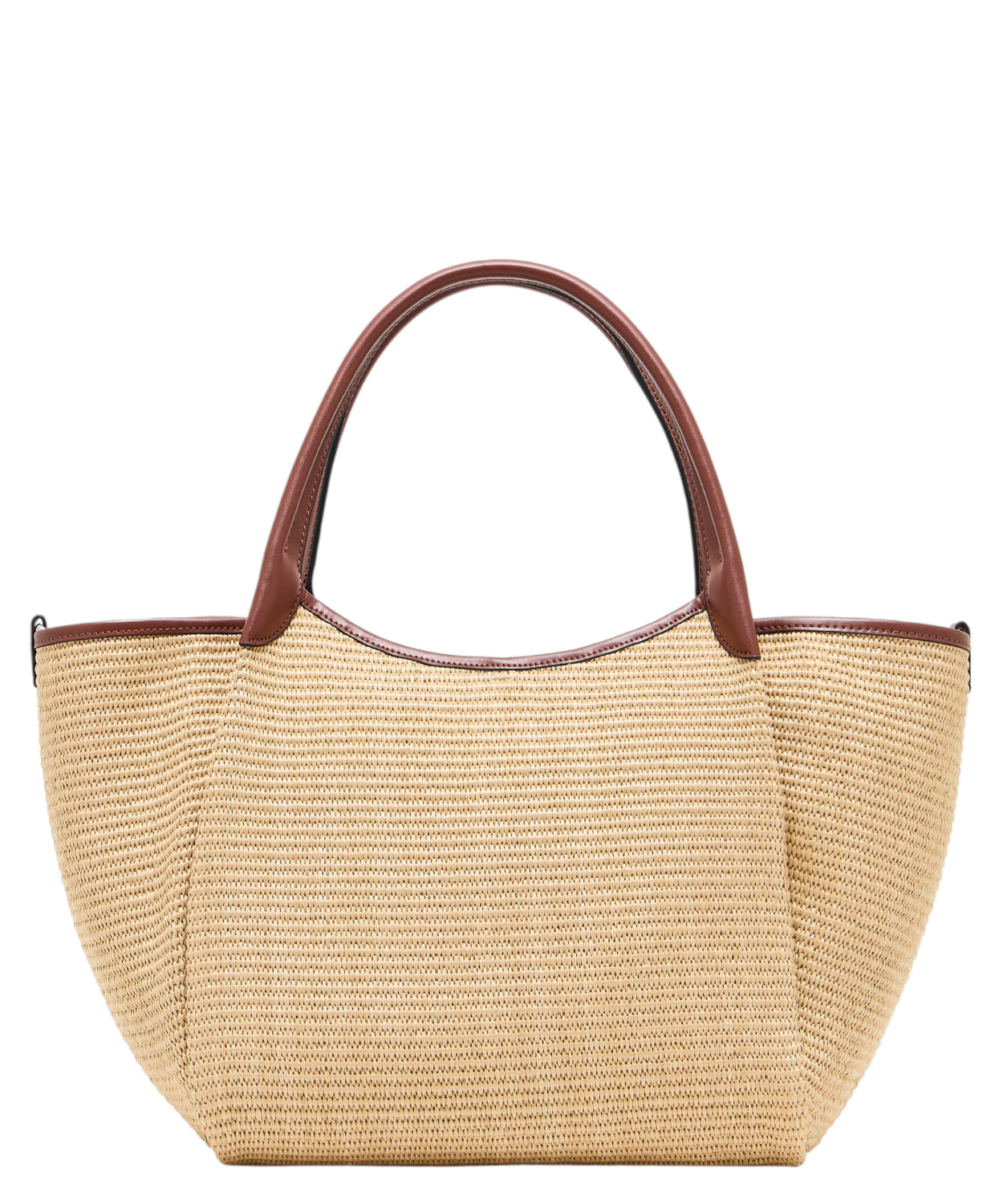 Borse a mano Emporio Armani Shopper Media in Paglia