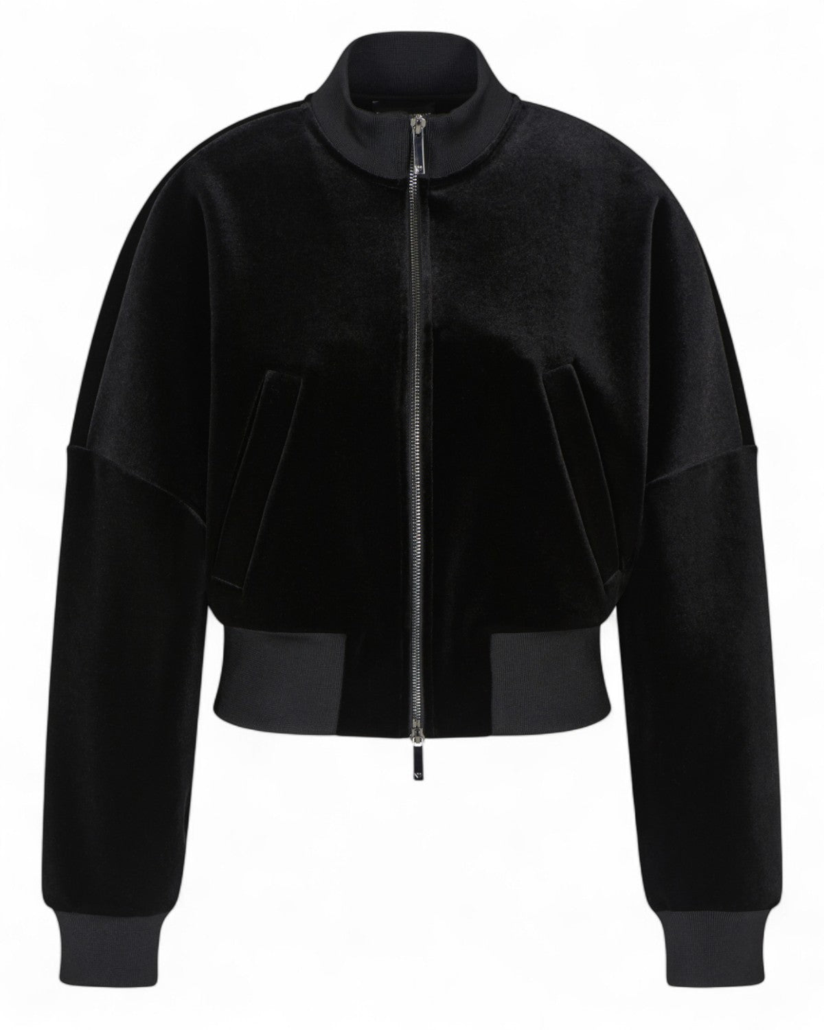 Bomber in jersey ciniglia con ricamo Jeu de Cartes-Emporio Armani-Giacche-Vittorio Citro Boutique