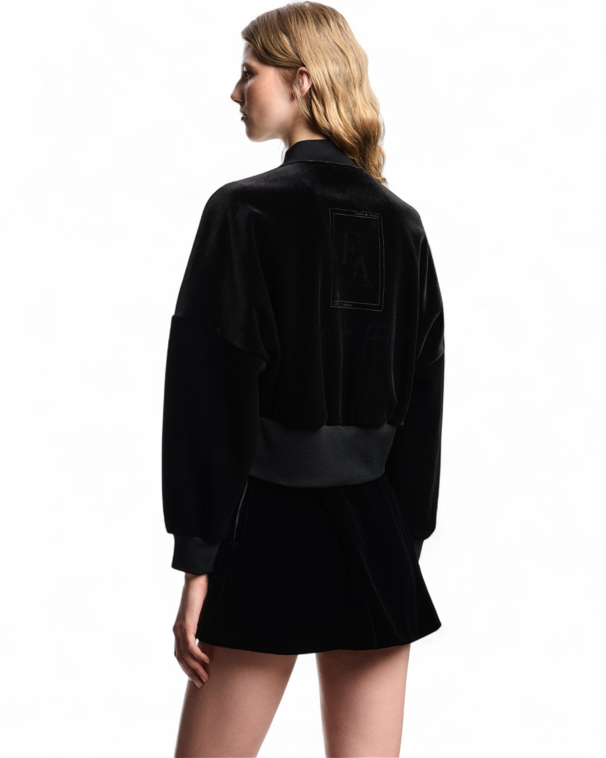 Bomber in jersey ciniglia con ricamo Jeu de Cartes-Emporio Armani-Giacche-Vittorio Citro Boutique