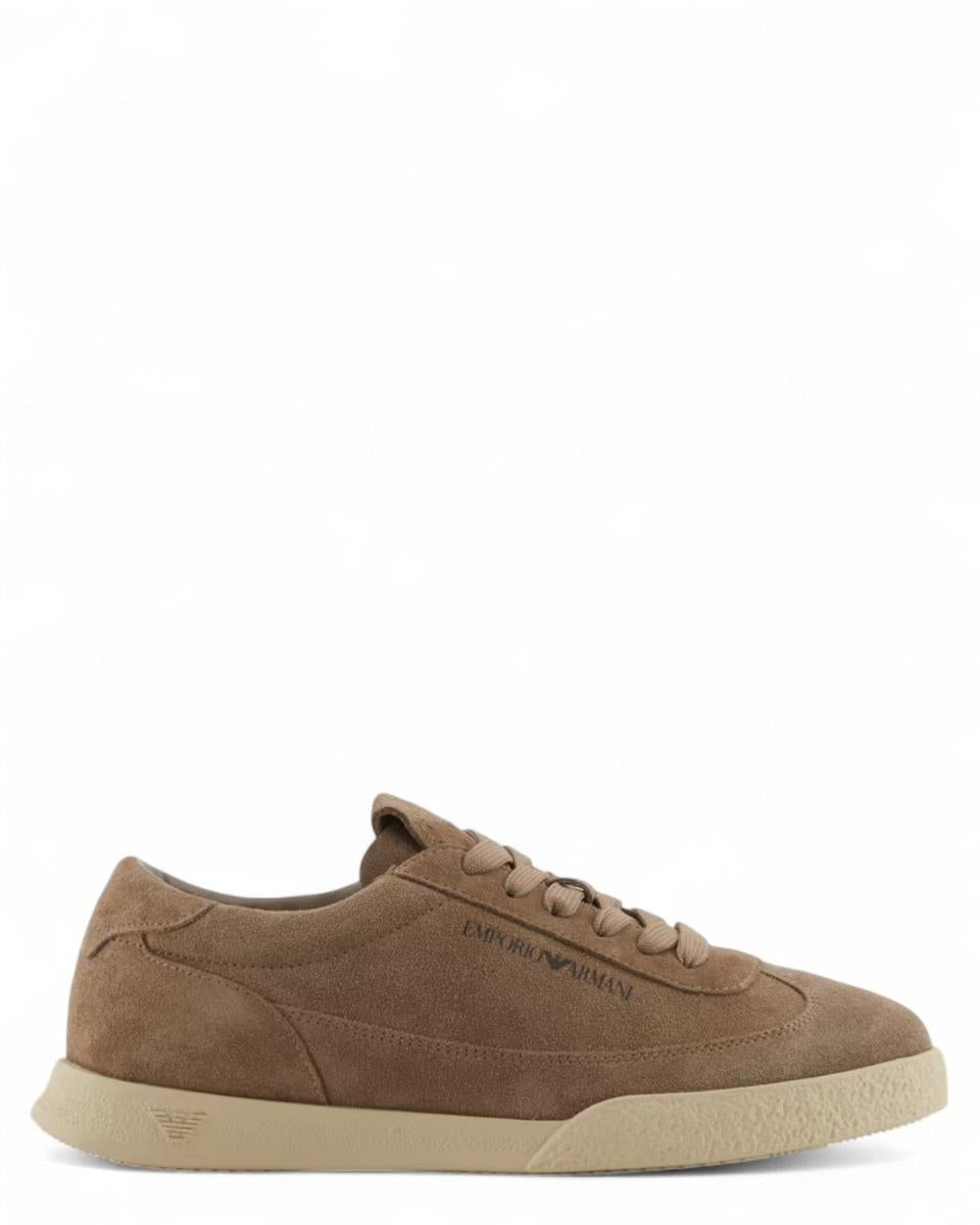 Sneakers in Pelle e Suede con Logo-Emporio Armani-Sneakers-Vittorio Citro Boutique