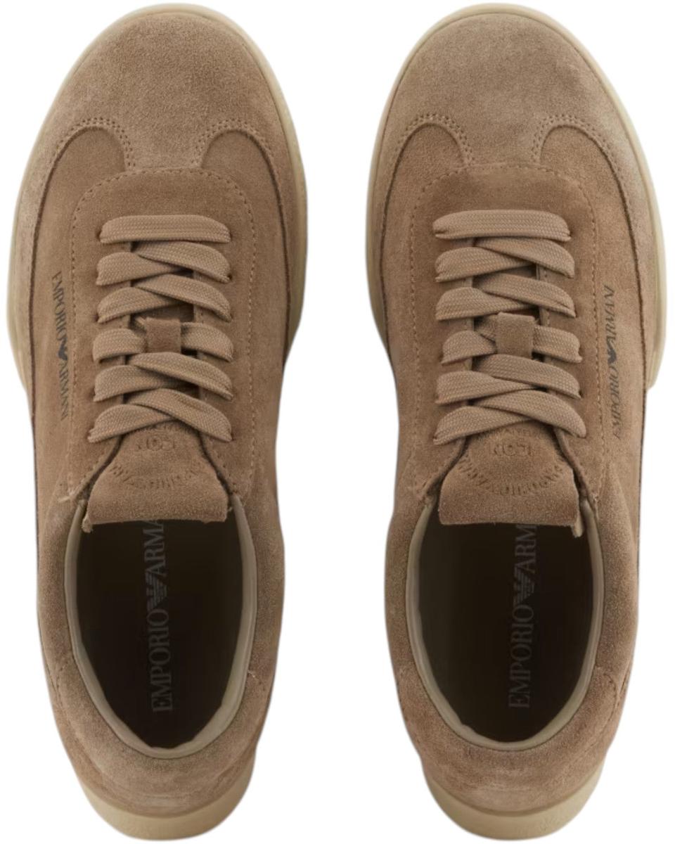 Sneakers in Pelle e Suede con Logo-Emporio Armani-Sneakers-Vittorio Citro Boutique