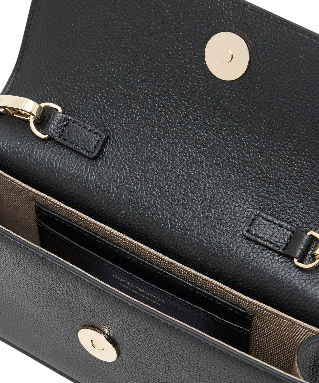 Mini sac Emporio Armani en cuir bottalat avec bandoulière
