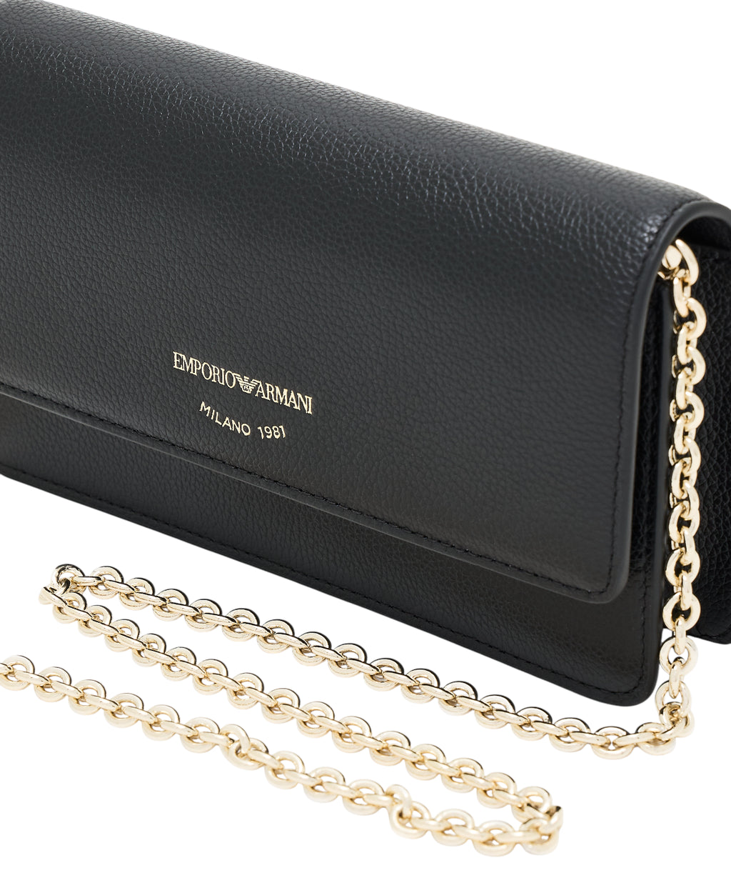 Mini sac Emporio Armani en cuir bottalat avec bandoulière