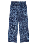 Pantalon chambray femme avec imprimé bandana